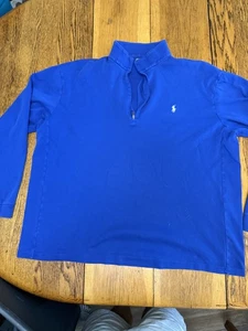 Polo Ralph Lauren Pullover Mens 2XLT Tall Quarter Zip Long Sleeve Shirt - Picture 1 of 8