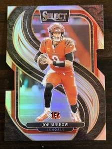 Fútbol americano Panini Select 2024 - Joe Burrow Premier Level #127 plateado Prizm troquelado - Imagen 1 de 2