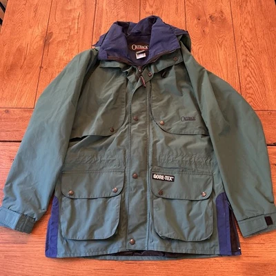 Outback Trading Co Vintage Gore-Tex Jacket Men’s Medium Green/Navy Coat  - Image 1 of 4