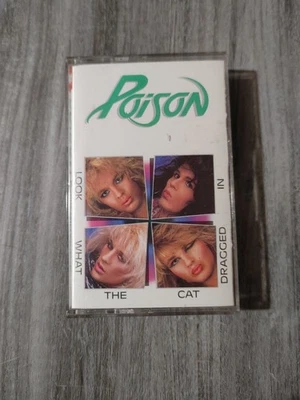 Poison Look What The Cat Dragged In Cassette 1986 Dolby HX Pro B NR Foto 1 de 4