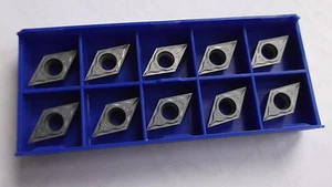 10 x Indexable inserts DCMT 11T302-HF Cermet new with invoice - Picture 1 of 1