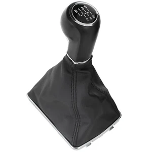 POMELLO LEVA DEL CAMBIO + CUFFIA CON CERNIERA 6+R NERO PER OPEL ASTRA H 04-10 - Imagen 1 de 2