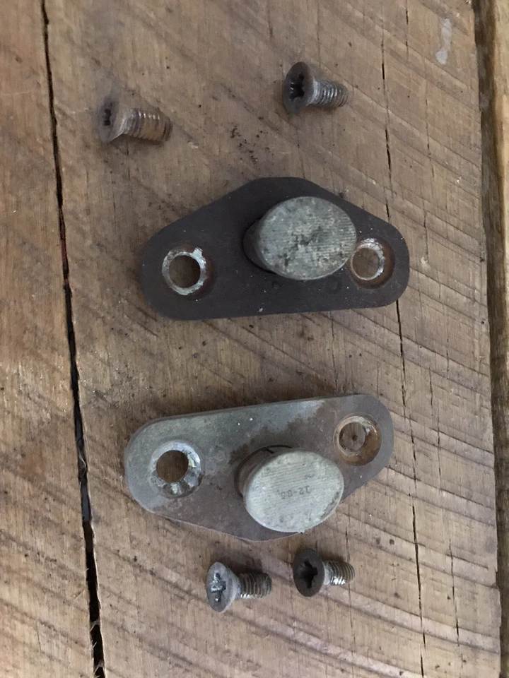 65 66 1965 1966 Ford Galaxie Mercury Door Latch Striker Plates - Image 1 of 1