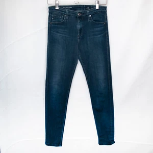 AG Adriano Goldschmied Farrah Skinny Jeans Womens 24 Blue Denim High Rise J04 - Picture 1 of 6