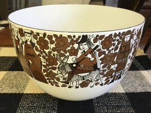 Vintage Emaillegeschirr Schale ARABIEN FINNLAND Kaj Franck Ritari Mittelalter sehr schön - Bild 1 von 7