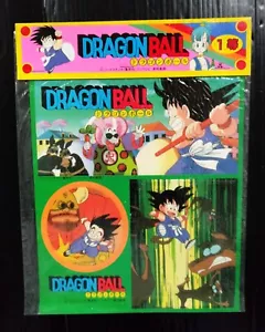 VINTAGE ANIME DRAGON BALL Z 1990s JAPAN BOY KID TOY STICKER SEALED! MEGA RARE!!! - Picture 1 of 4