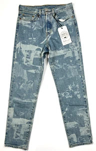 Pantalones de mezclilla Levi's personalizados para mujer talla 27 501 pierna recta azules The Levi's Tailor Shop - Imagen 1 de 21