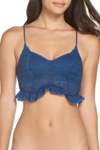 FREE PEOPLE Fleur de Lys Lace Ruffled Cropped Cami sz S NWT $38 - Picture 1 of 2