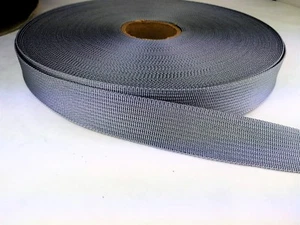 20 feet of 1 inch wide SILVER lightweight webbing - Picture 1 of 1