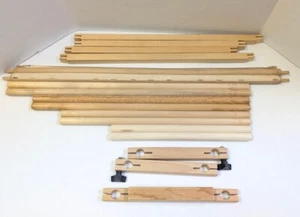 Adjustable Scroll Frame Embroidery Needlework 13" x up to 27" Dowels Screw - Picture 1 of 1