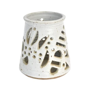 Vintage Geometric Pierced Sculptural Studio Pottery Vase by Karl Sporck - Picture 1 of 10