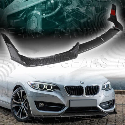 ALERÓN LABIO PARACHOQUES DELANTERO PINTADO CARBONO PARA BMW 220i 228i 230 F22 F23 BASE 14-21 Foto 1 de 4