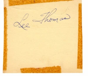 Lee Thomas Autograph Auto Signed August 1962 as Los Angeles Angel - Picture 1 of 2