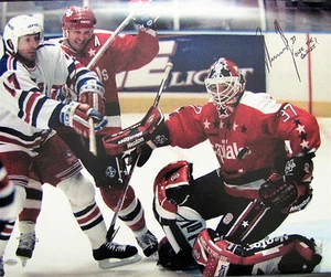 Olaf Kolzig signed 16 x 20 Washington Capitals "Olie The Goalie" Inscription - Picture 1 of 3