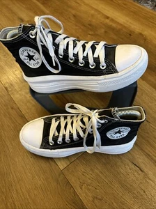 Black Platform Hi Top Converse Size Uk 5 - Picture 1 of 9