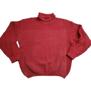 Suéter de cuello alto Orvis vintage para mujer grande rojo al aire libre hecho por pescador en EE. UU. - Imagen 1 de 6