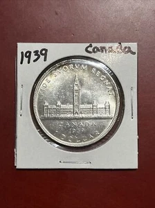 1939 Canadian Silver Dollar - Brilliant Uncirculated - Picture 1 of 4