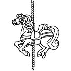 'Karussell Pferd' Stempel (Unmontiert) (RS003949)