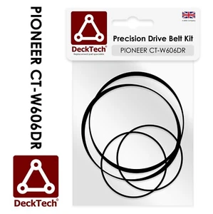 Correas de repuesto DeckTech™ para Pioneer Twin Cassette Deck CT-W606DR CTW606DR - Imagen 1 de 3