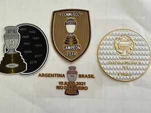 Copa America 2021 final game jersey patch set - Brazil