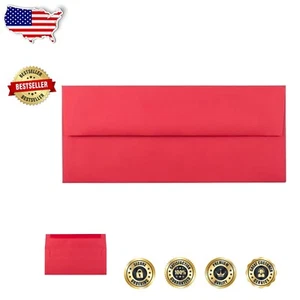 Self-Seal Business Envelopes: 250 Holiday Red - Perfect for Festive Mailings - Picture 1 of 3
