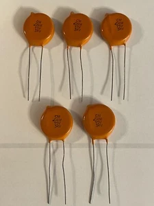 5 Stck. Neu Vishay Cera-Mite 0,04uF 3KV DC Hochspannung Keramik Scheibenkondensator Y5V - Bild 1 von 2