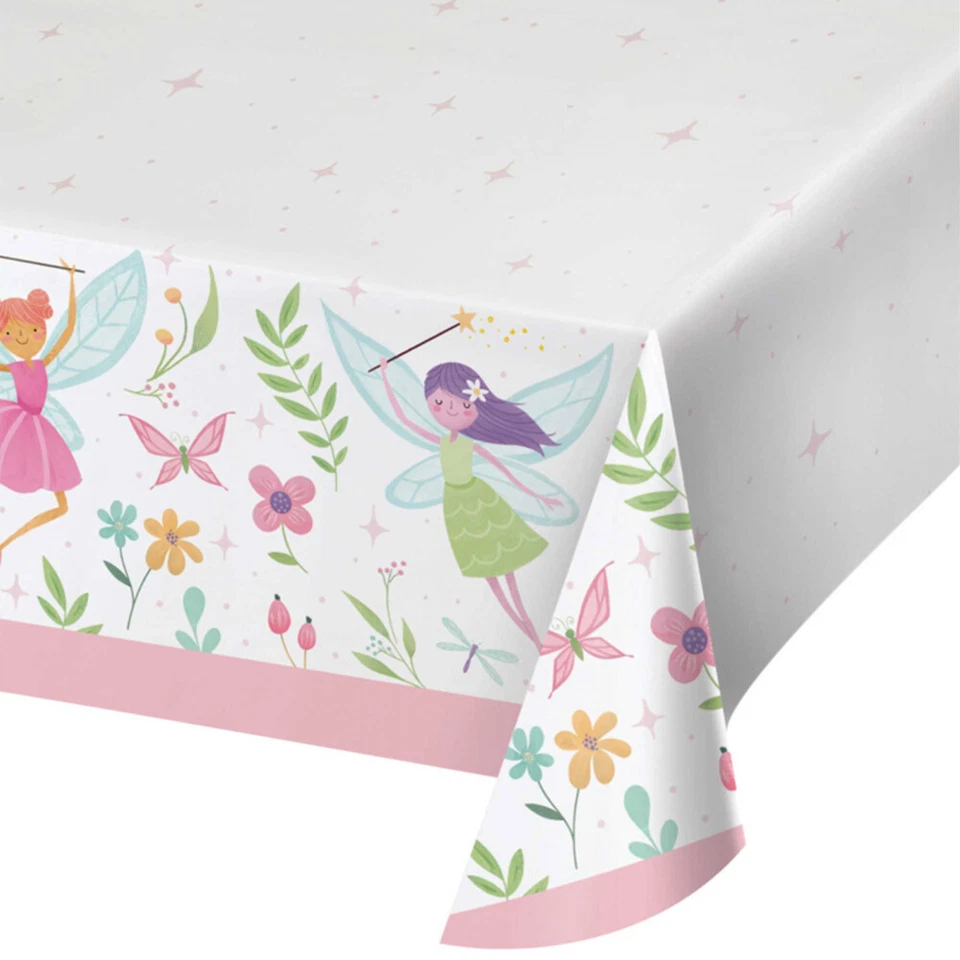Fairy Forest Party Supplies Paper Tablecover Birthday Girl Tableware Faries - Image 1 of 1