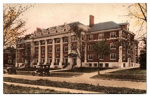 Handkoloriertes Damenwohnheim, University of Illinois, Champaign, IL - Bild 1 von 2