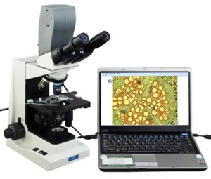 Omax 40X-2000X Siedentopf Microscope w 5.0MP Digital Camera+Infinity Objectives - Picture 1 of 9
