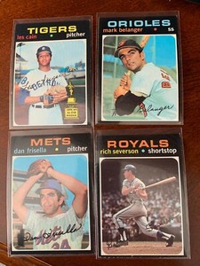 1971 Topps Baseball Card Singles - Complete Your Set - Pick A  Card (77 - 156)