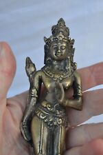 Antique Metal Brass Hindu Goddess Parvati Statue