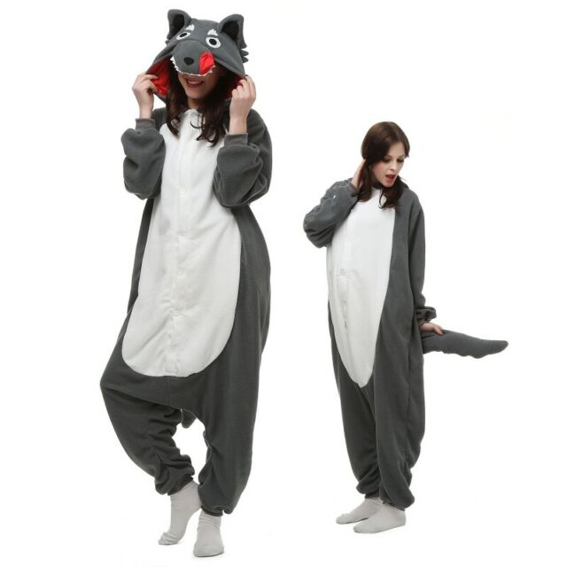 Mameluco de tiburón gris para hombre, unisex, disfraz de cosplay de  animales, pijama de una pieza para adultos y adolescentes, Gris