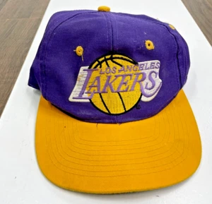 Vintage NBA x Top Of The World LA Lakers Snap Back Hat Cap OSFA Purple Gold - Picture 1 of 6