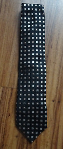 Neu Daniel Hechter schwarze geometrische Seide schwere Krawatte - Kosten £50
