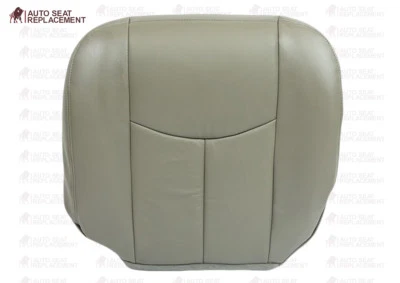 2003 2004 2005 2006 Chevy Avalanche Driver Bottom Leather Seat Cover Gray-922 Foto 1 de 4