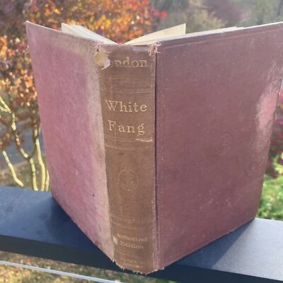 Antique White Fang Jack London 1911 Edition Review of Reviews Macmillan Company Foto 1 de 4