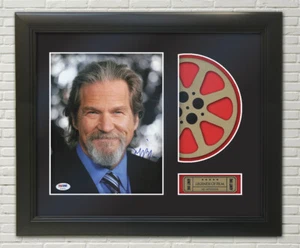 Jeff Bridges framed Reproduction Signature Photo Reel Display - Picture 1 of 4