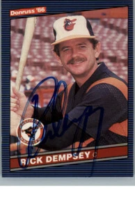 Rick Dempsey 1986 Donruss #106 Autographed Card (A) - Picture 1 of 2