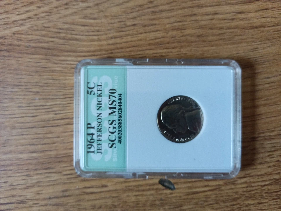 1964 P Proof Jefferson Nickel Coin SCGS MS 5C Gem Coin Perfect Grade#LT - Image 1 of 3