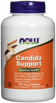 NOW FOODS, SOPORTE CÁNDIDA 180 Veg. Cápsulas SUPER PRECIO