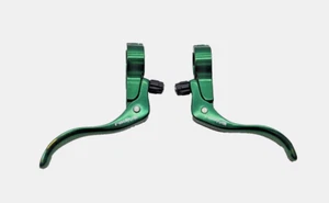 Radius C-Star Cross Levers - 22.2mm Clamp Diameter, Pair, Rare Green Anno, Top - Bild 1 von 4