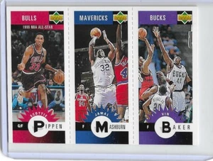 1996-1997 COLLECTOR'S CHOICE MINI #M103-108-137 SCOTTIE PIPPEN, MASHBURN, BAKER - Picture 1 of 2