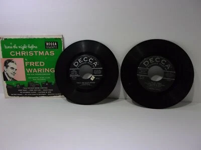 Fred Waring: 'Twas The Night Before Christmas Decca ED-548 7" 45RPM 2X EP G+ Foto 1 de 4
