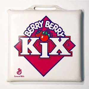 Vintage 1990er Berry Berry Kix Albuquerque Dukes Vinyl Stadion Sitzkissen - Bild 1 von 3