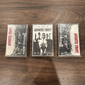 AGNOSTIC FRONT One Voice Best Of Cassette Tape 1992 Relativity Records NYHC - Picture 1 of 11