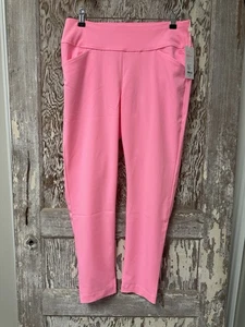 NUEVO CON ETIQUETAS Lilly Pulitzer UPF 50+ Pantalones Corso de Lujo Leggings Rousseau Rosa - Imagen 1 de 5