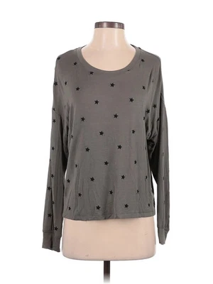 Splendid Women Gray Long Sleeve T-Shirt S - Image 1 of 2