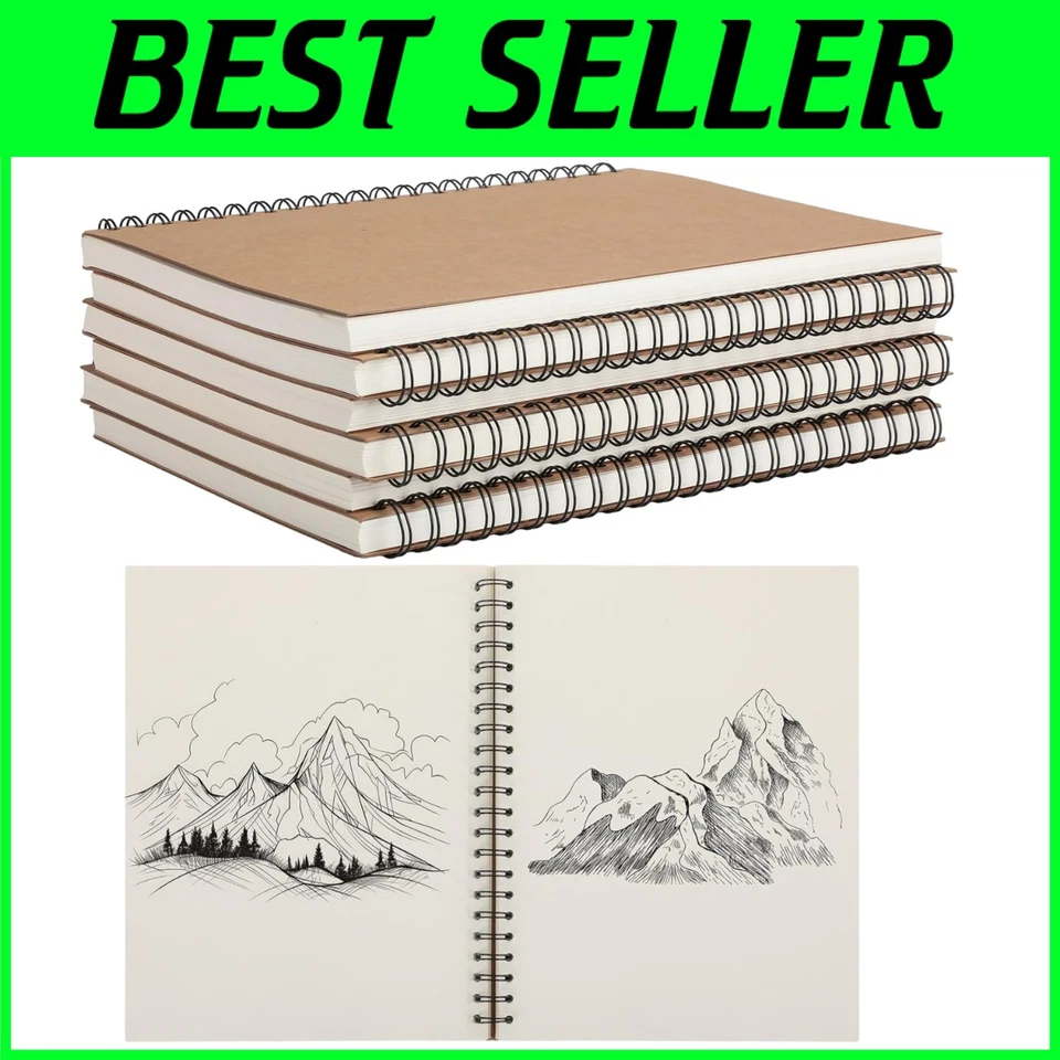 Cuadernos diarios en blanco - Ideal para estudiantes - 6 piezas Foto 1 de 4