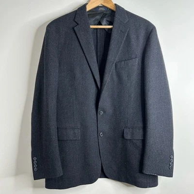 Abrigo Blazer Chaqueta Polo Ralph Lauren Espiga Lana Tweed Deportivo Carbón 44R Foto 1 de 4