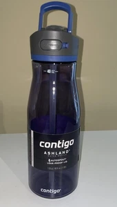 Contigo Ashland Blau Grau Autospout Auslaufsicher Wasserflasche 32oz Neu - Bild 1 von 4